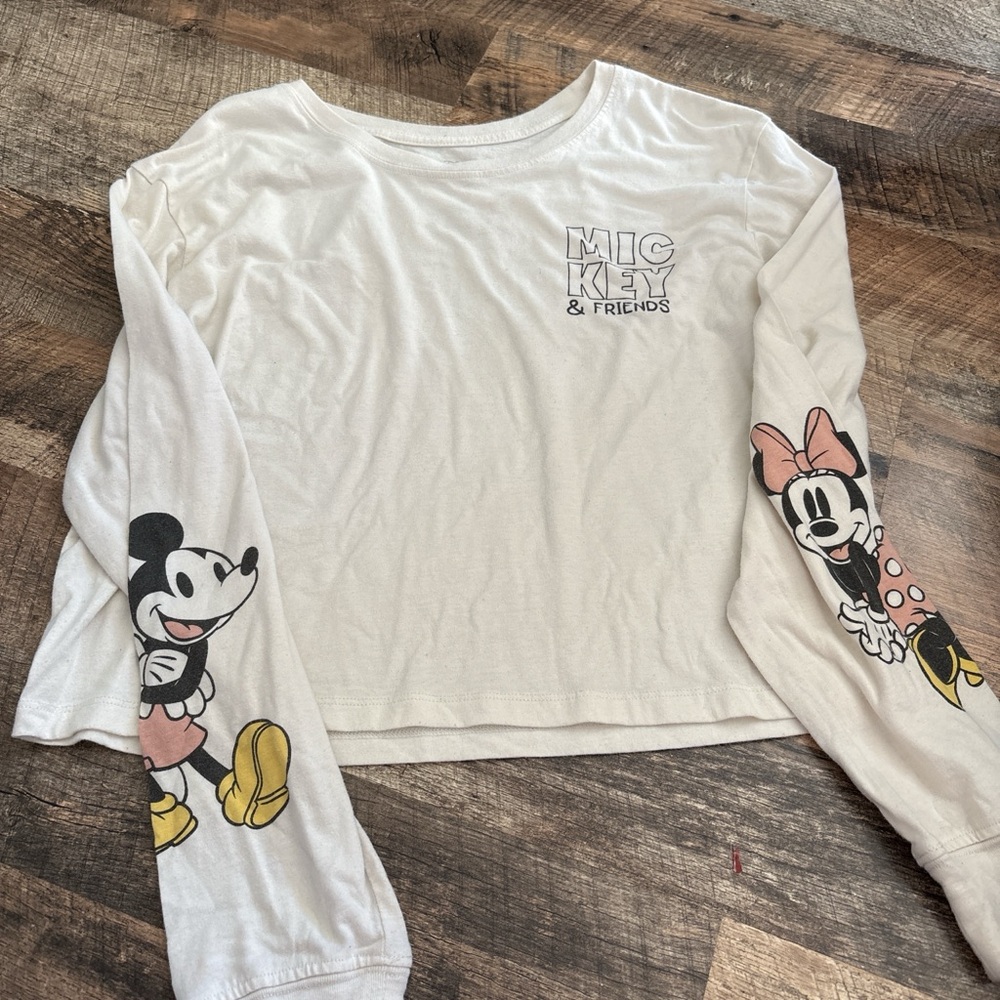 Disney Mickey & Friends White Long Sleeve Tee